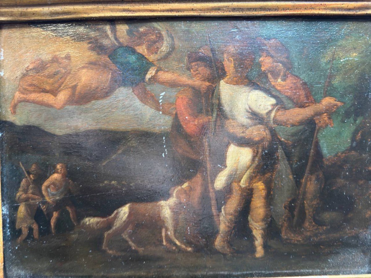 Italian School Painting 17th-18th Century Biblical Scene-photo-7