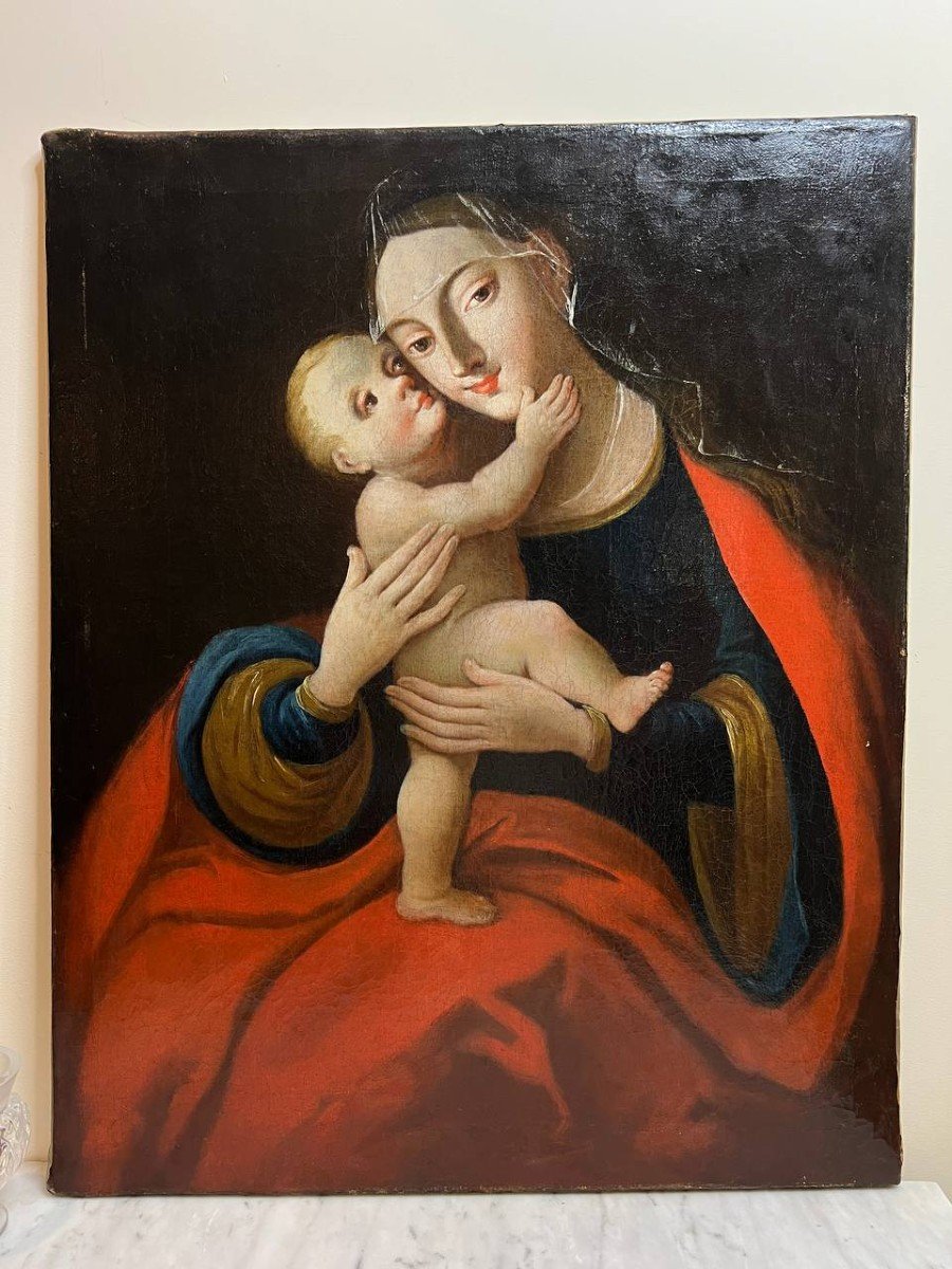 Miraculaire Image d'Insbruck Représentant Maria Avec Un Enfant d'Après Cranach