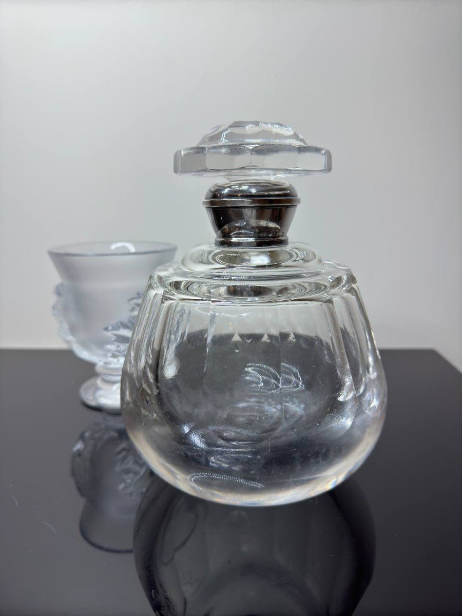 “baccarat” Cut Crystal Bottle, 19th Century-photo-2