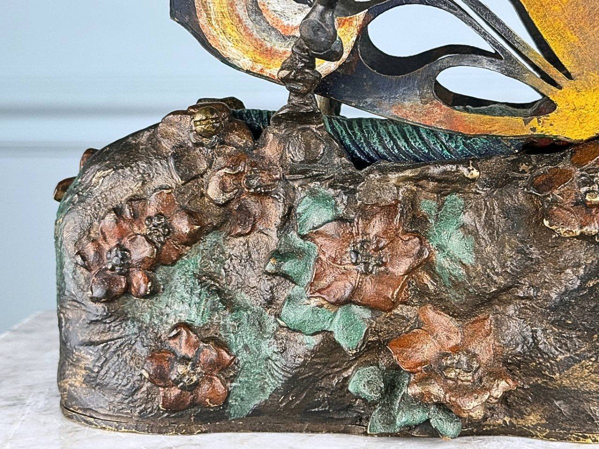 Vienna Bronze With Polychrome Patina, Carl Kauba (1865-1922) -photo-6