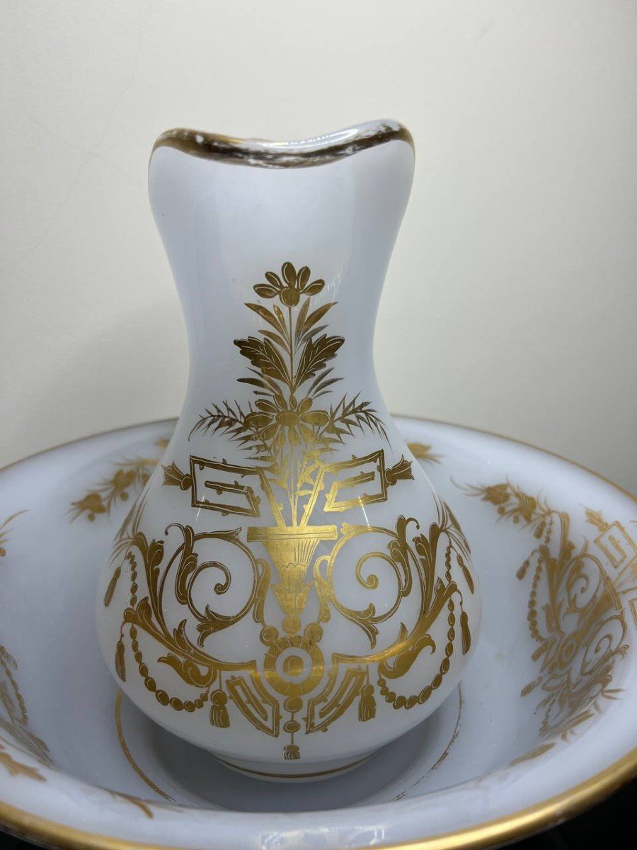 Napoleon III Period Opaline Toilet Service-photo-4