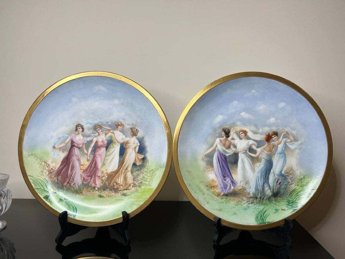 A Pair Of Porcelain Plates