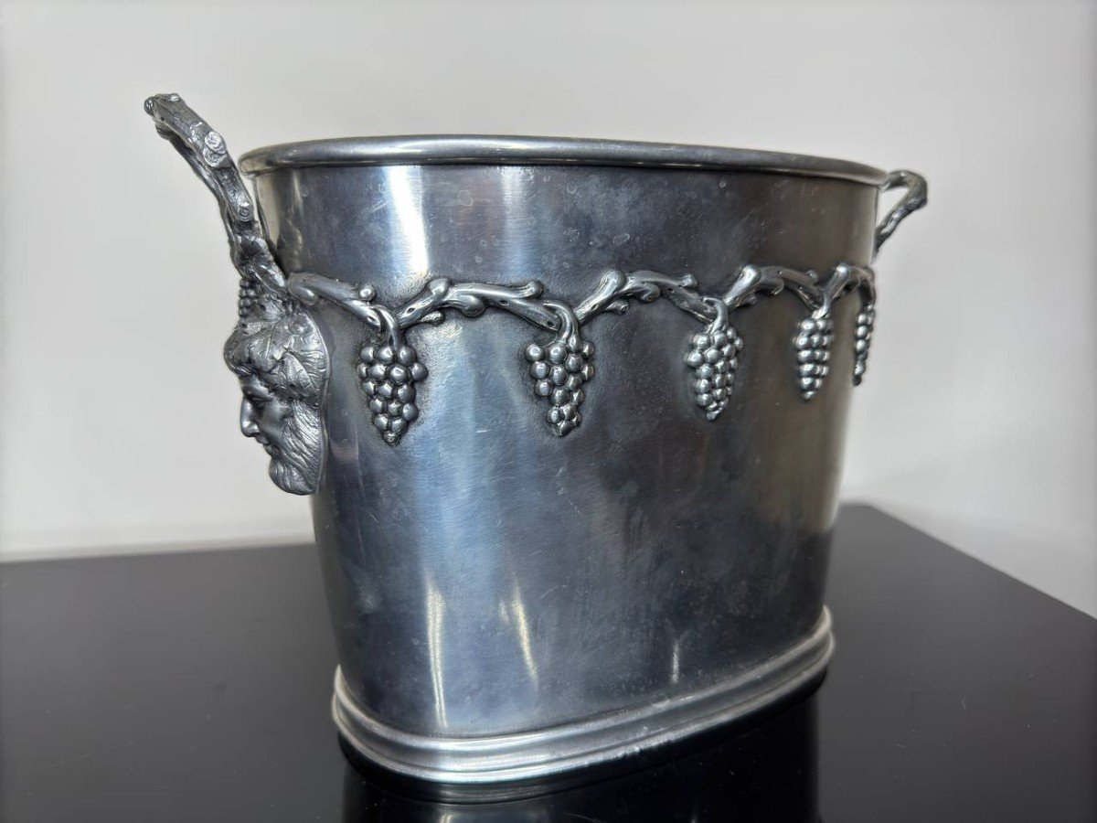 Champagne Bucket, 2 Bottle Cooler, Pewter-photo-2