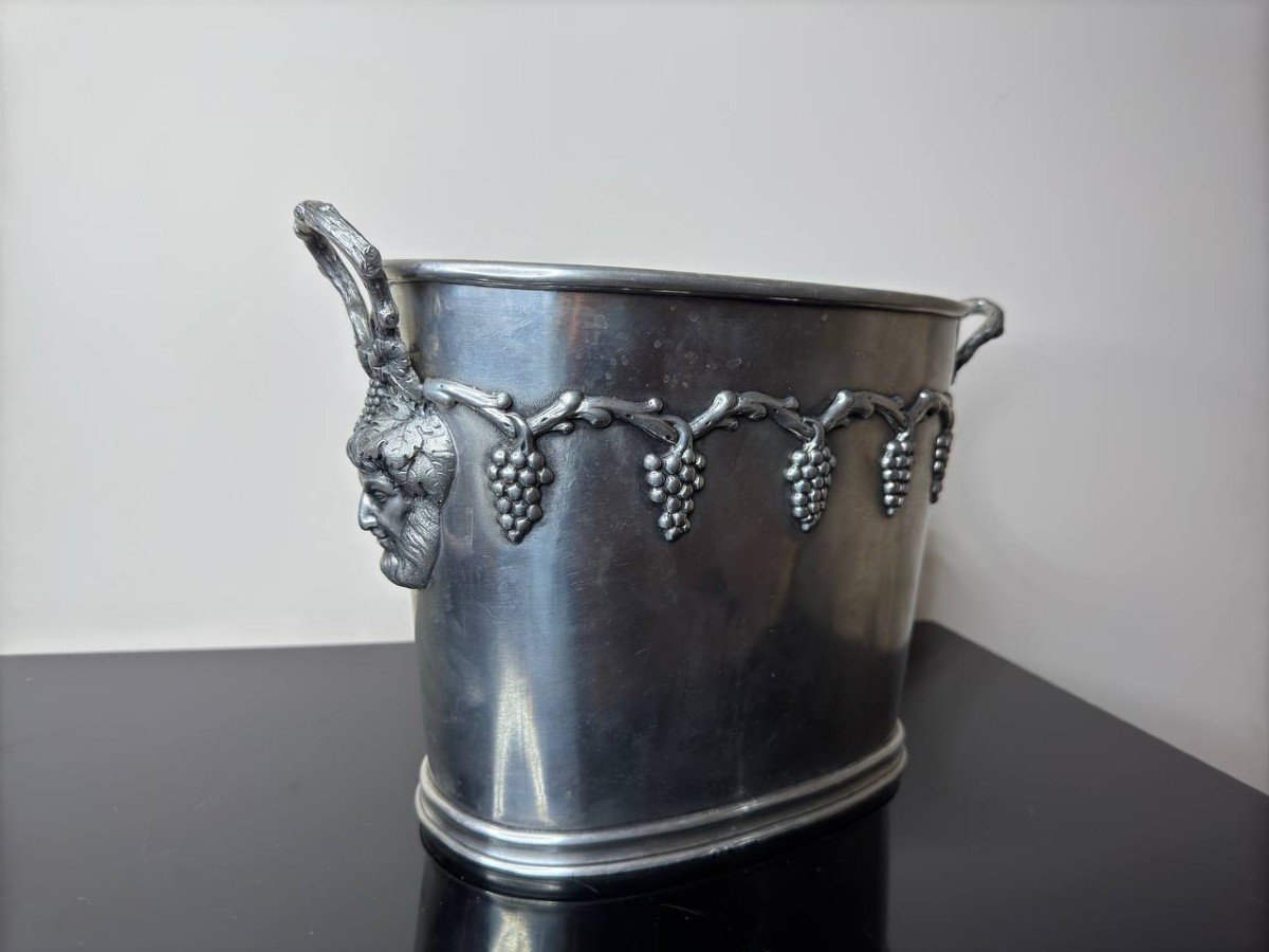 Champagne Bucket, 2 Bottle Cooler, Pewter-photo-3