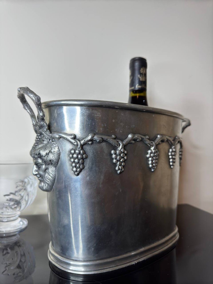 Champagne Bucket, 2 Bottle Cooler, Pewter-photo-6