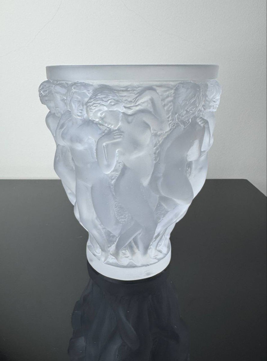 Vase Bacchantes Petit Modèle Lalique France-photo-3