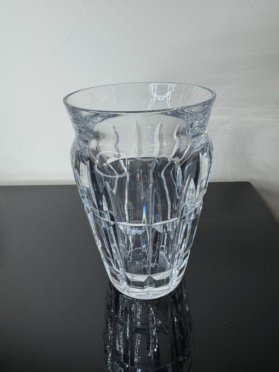 Crystal Vase, Signed Baccarat Nadine Model-photo-5