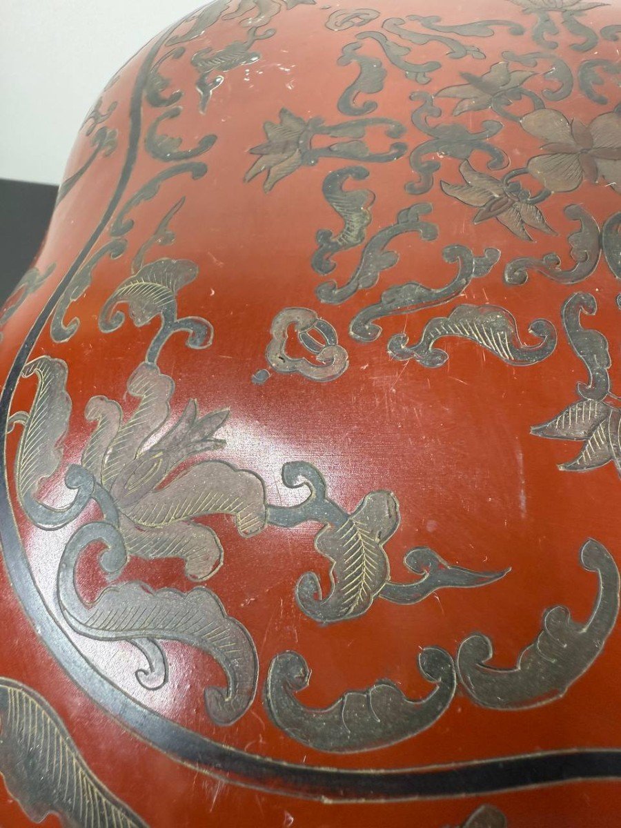 Chinese Red Lacquer Box-photo-6