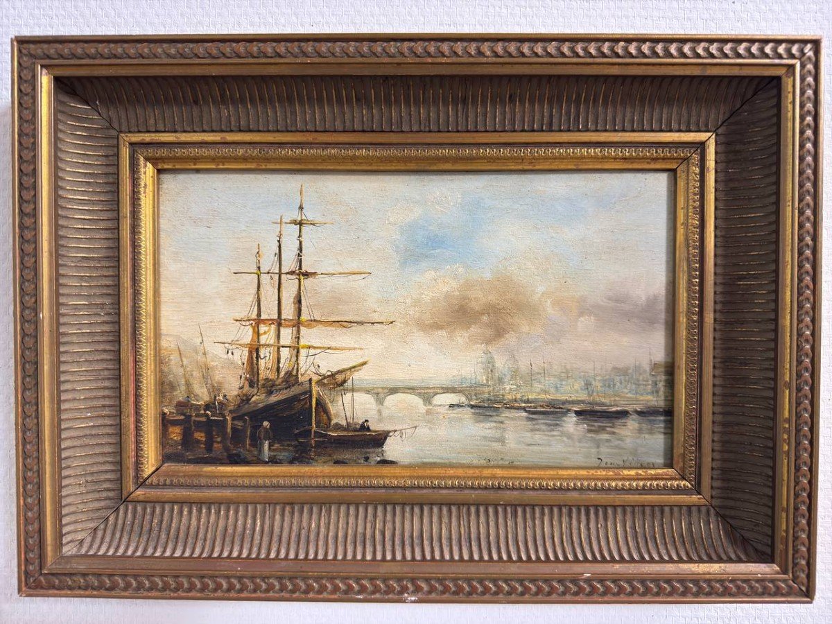 19th Century French Marine Oil Painting