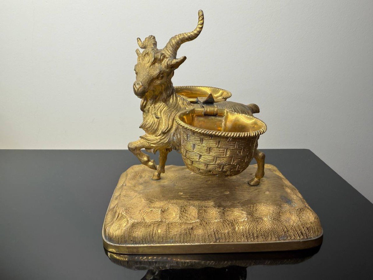 Gilded Bronze Goat-photo-2