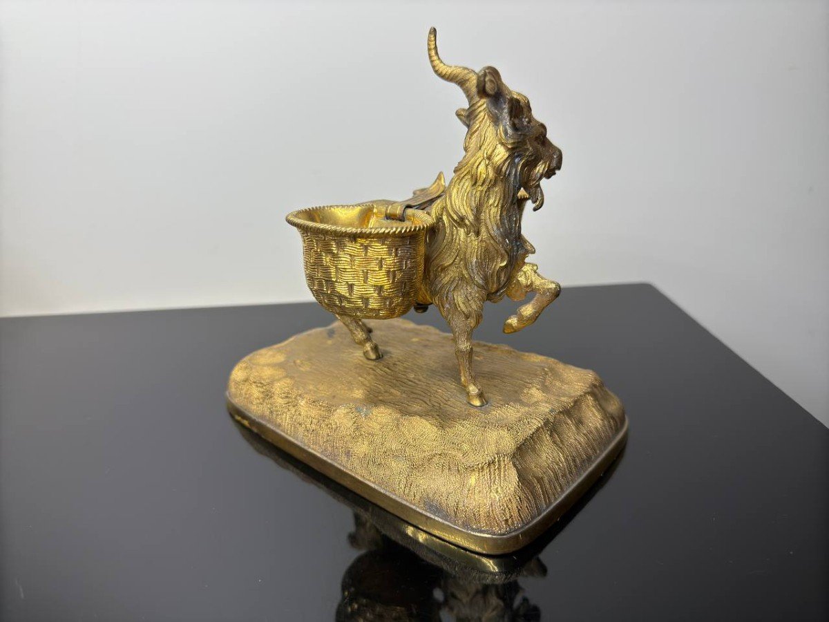 Gilded Bronze Goat-photo-3