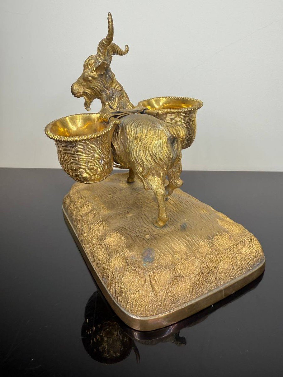 Gilded Bronze Goat-photo-4