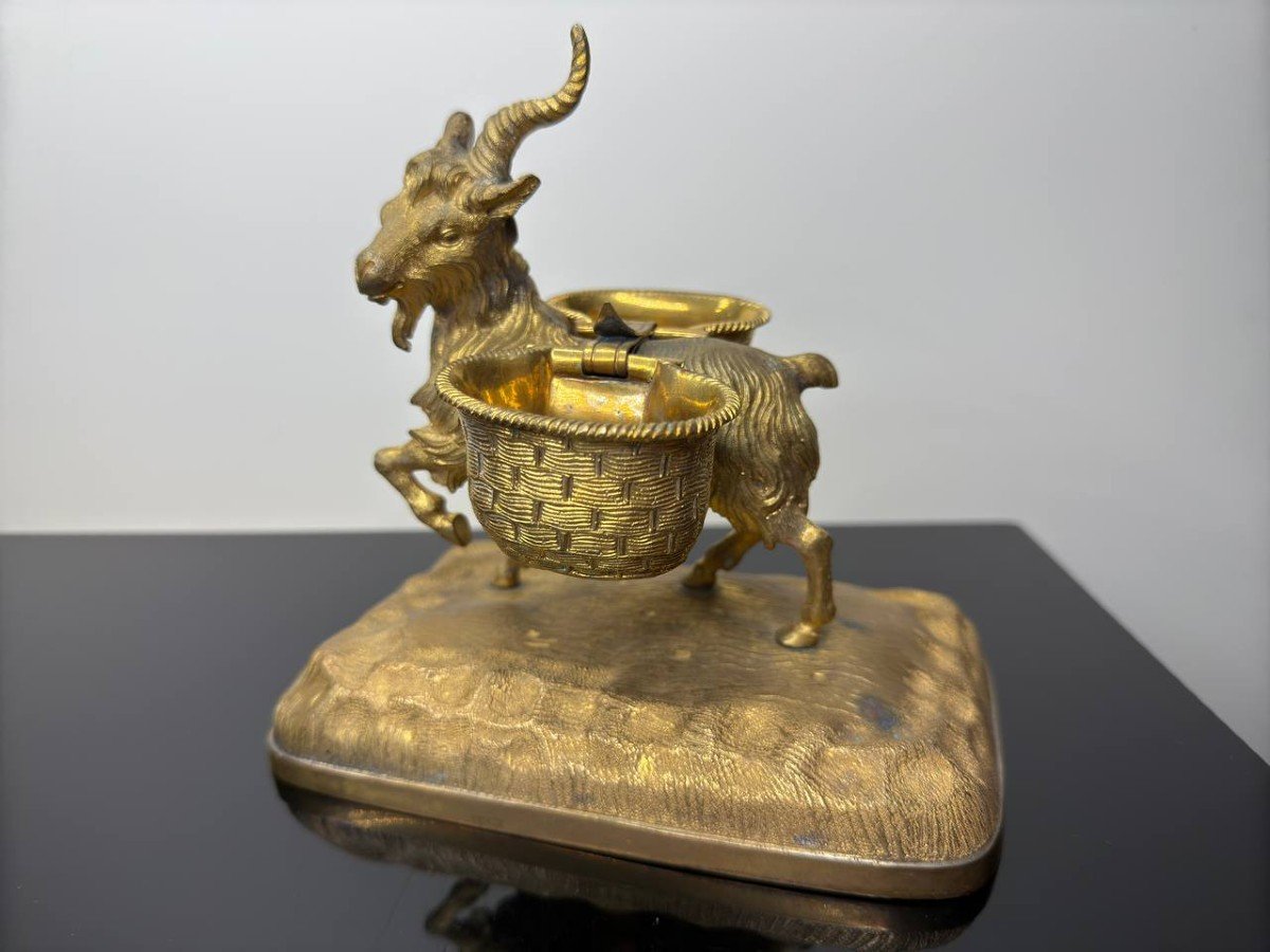 Gilded Bronze Goat-photo-2