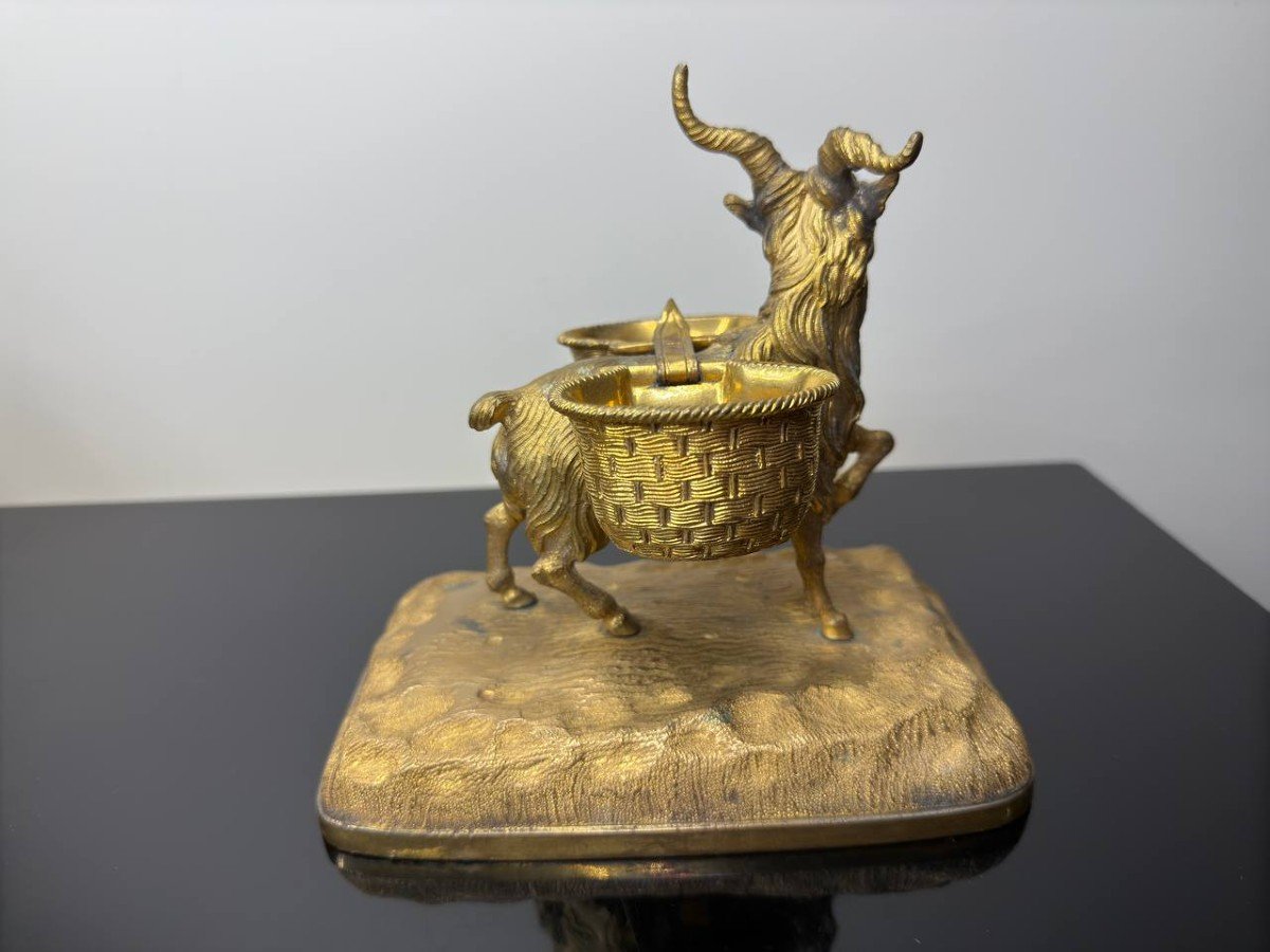 Gilded Bronze Goat-photo-3