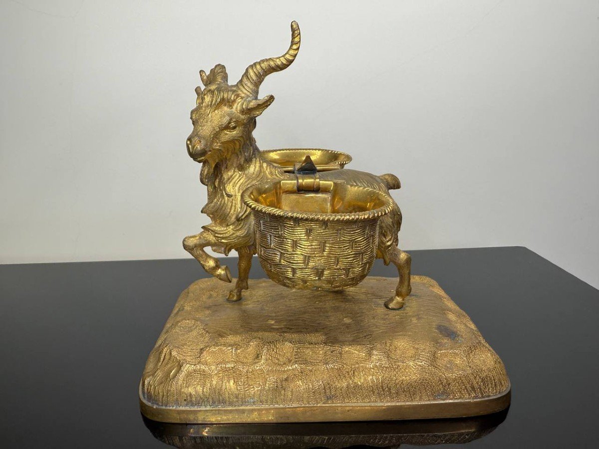 Gilded Bronze Goat-photo-5