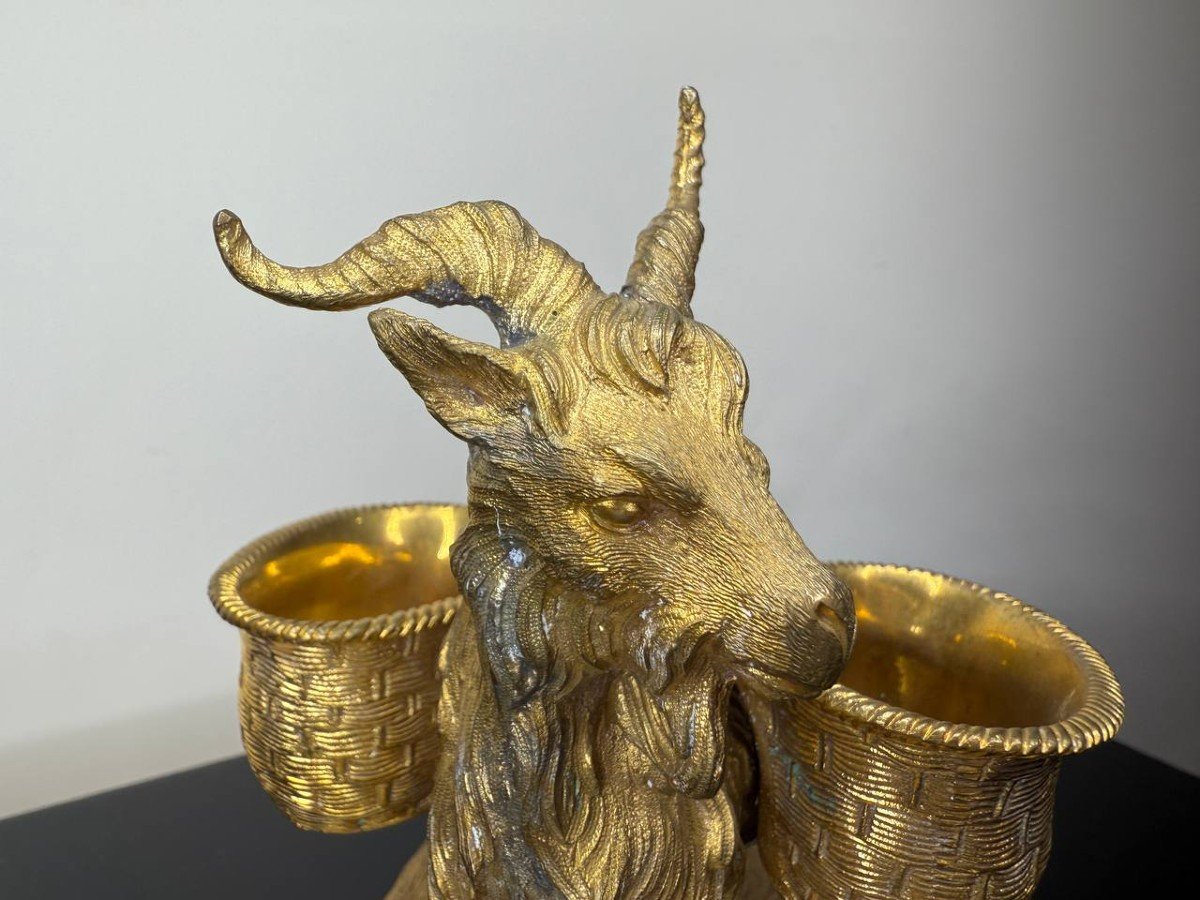 Gilded Bronze Goat-photo-6