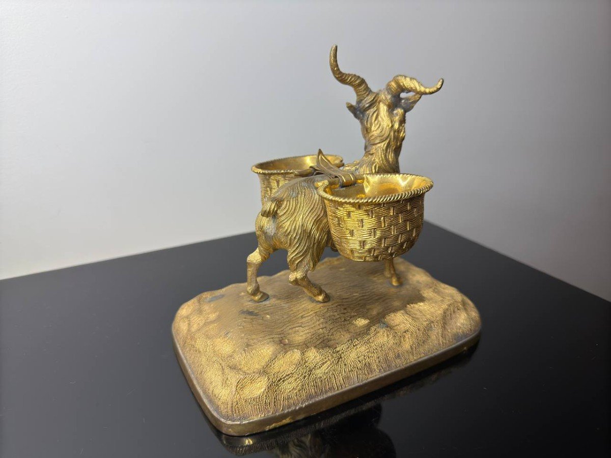 Gilded Bronze Goat-photo-7