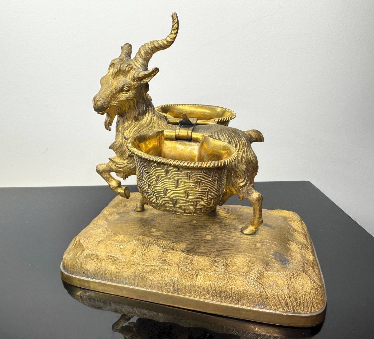 Gilded Bronze Goat