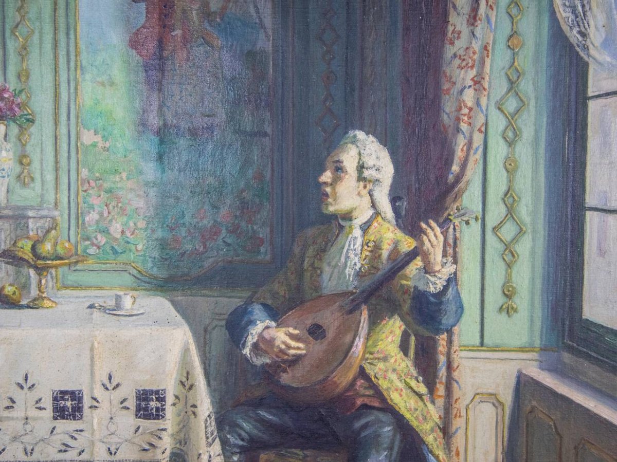 Emilien Barthelemy (1885-1964) Musical Interlude-photo-1