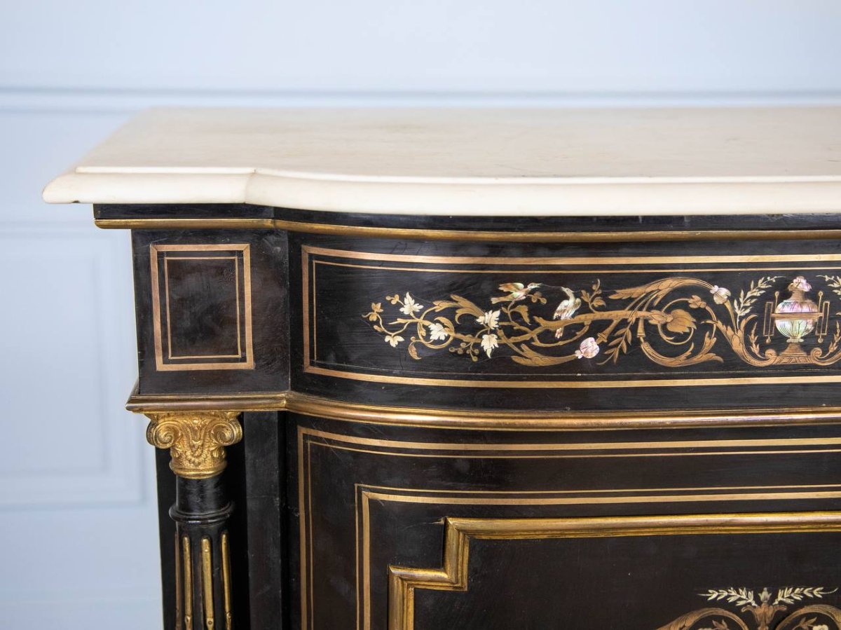 Meuble d'Appui En Marqueterie Napoléon III-photo-2
