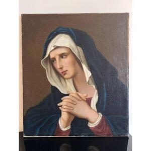 19th Century Italian Collection Madonna In Prayer