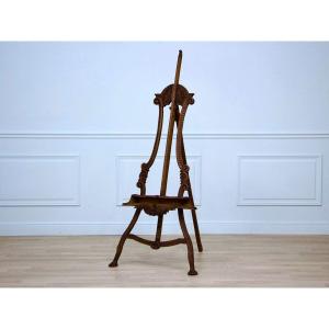 Painter's Easel, Louis XV Style Rocaille Decor. Circa 1900. 