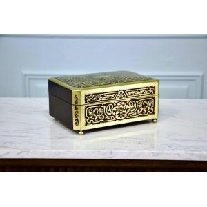 Antique Boulle Marquetry Box From The 19th Century. 