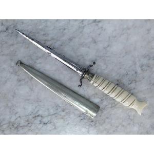 Romantic Dagger, Twisted Ivory Handle.