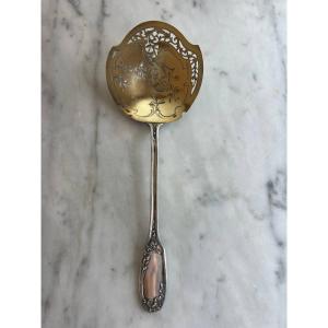 Orfevre Doutre Roussel Claude 1895, Sprinkling Spoon, Shovel, Spatula Silver Minerva