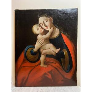 Miraculaire Image d'Insbruck Représentant Maria Avec Un Enfant d'Après Cranach