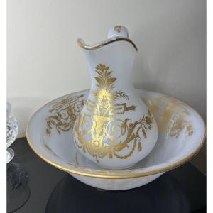 Napoleon III Period Opaline Toilet Service