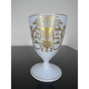 Old Small Opaline Cup Or Chalice