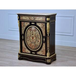 “boulle” Marquetry Entry Cabinet, Napoleon III Period - Mid-19th Century