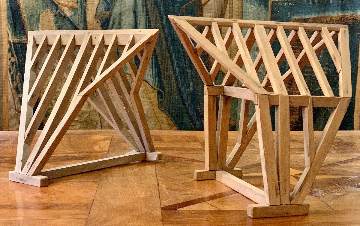 Three Frameworks Of Mastery Of Companion Carpenter. France Period XIXth-photo-5