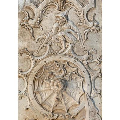 Suite Of Four Panels With Grotesques Decoration - XIXth Panels