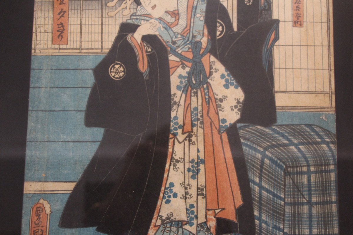 Paire d'estampes japonaises époque d'Edo, vers 1850 - XIXe siècle - N.104084