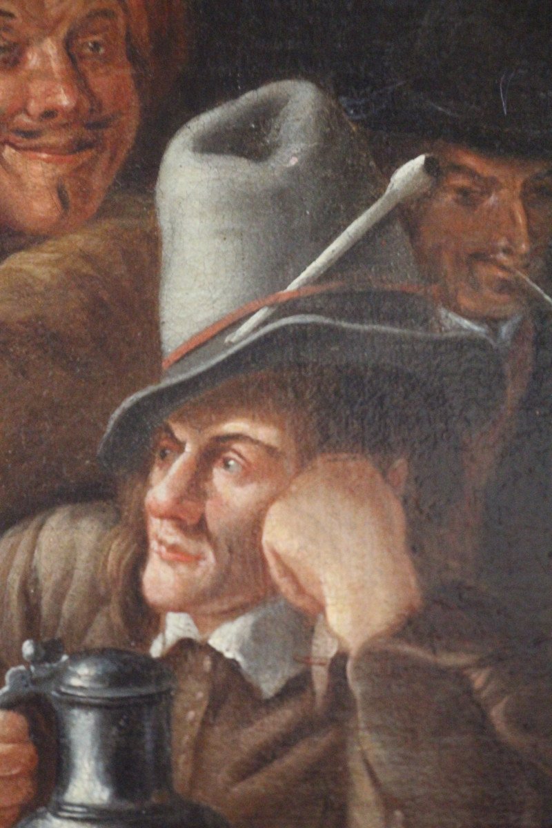 Rhétoriciens à la fenêtre, école hollandaise, XIXe siècle, d'après Jan Steen.-photo-4