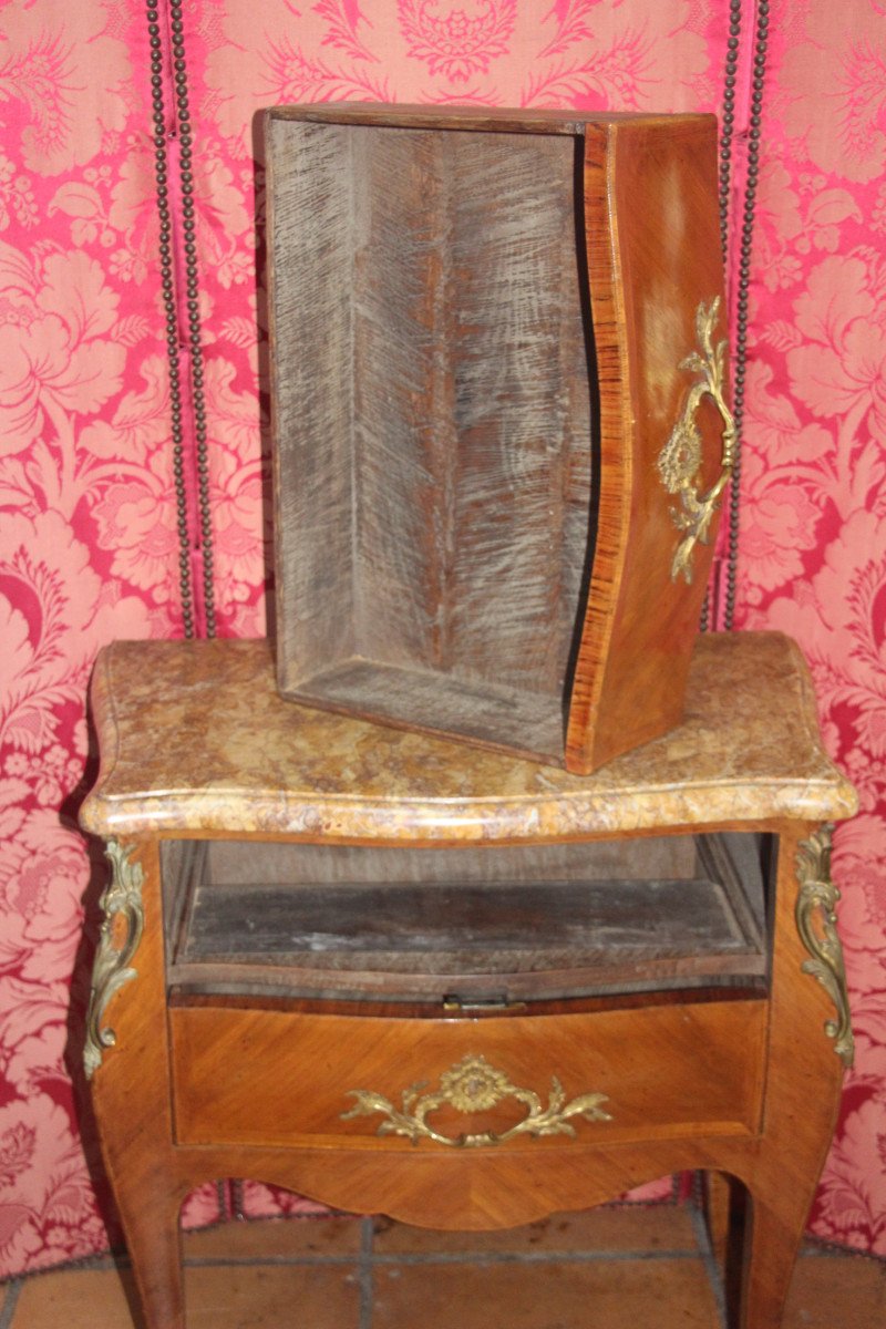 Louis XV Period Rosewood Chest Of Drawers, 18th Century.-photo-4