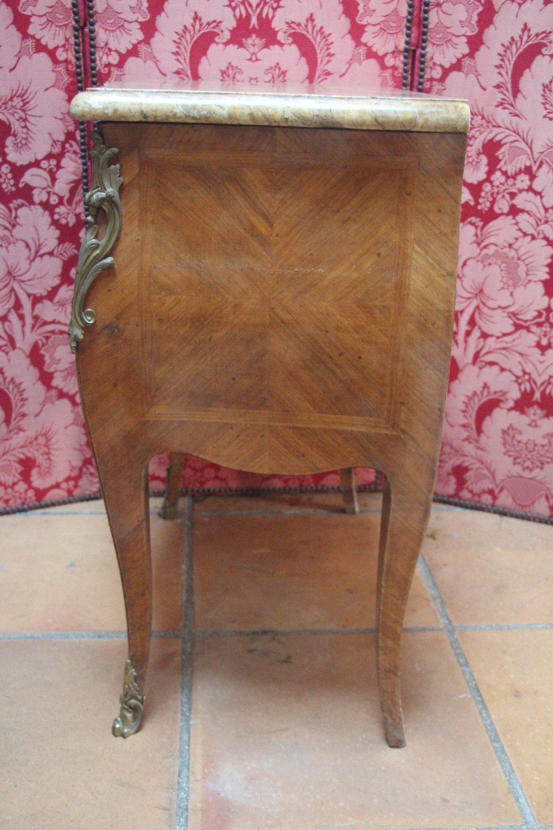 Louis XV Period Rosewood Chest Of Drawers, 18th Century.-photo-2