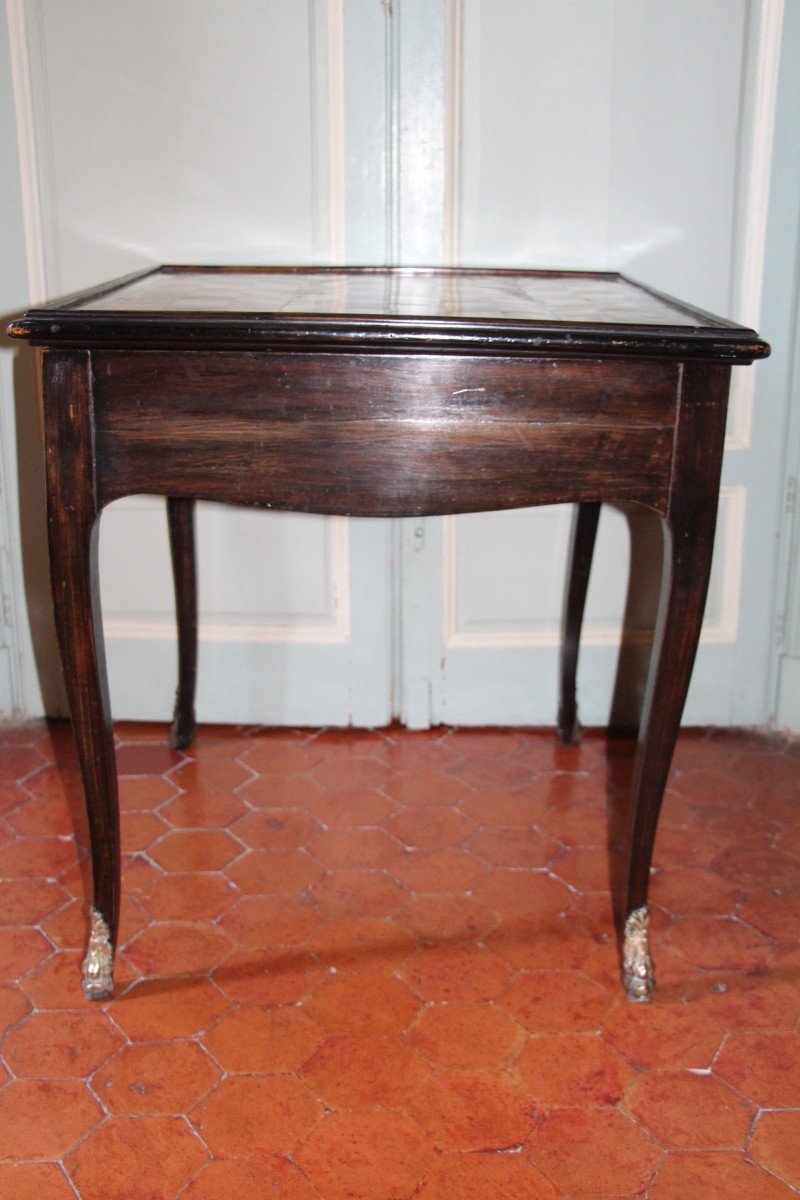 Table  à Jeux d'époque Louis XV, XVIIIe Siècle.-photo-2