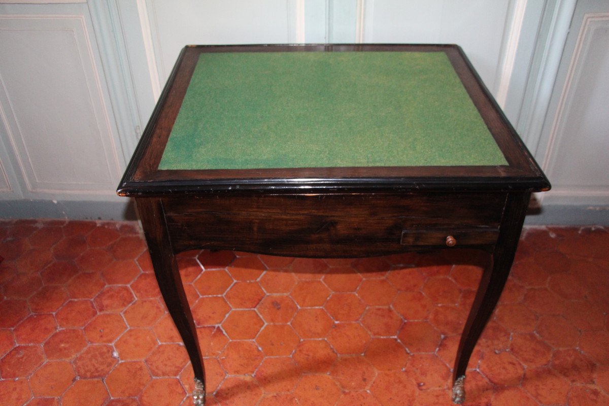 Table  à Jeux d'époque Louis XV, XVIIIe Siècle.-photo-3