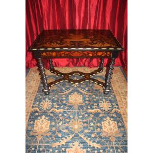 Center Table Of Dutch Origin, First Half Of The 19th Century.