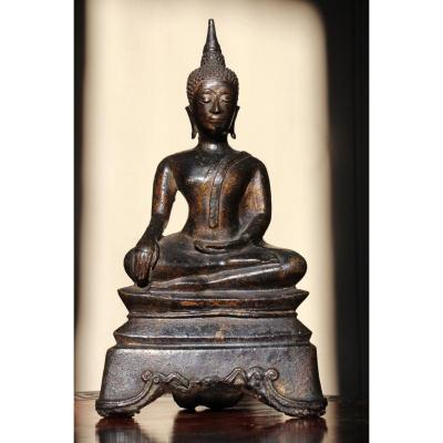 Bouddha en bronze, "Les Mudrà", Chine XVIIe siècle