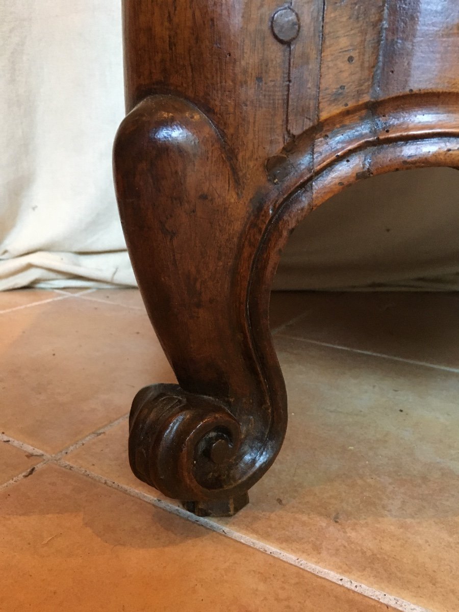 Provençal Chest Of Drawers 18th In Walnut-photo-4