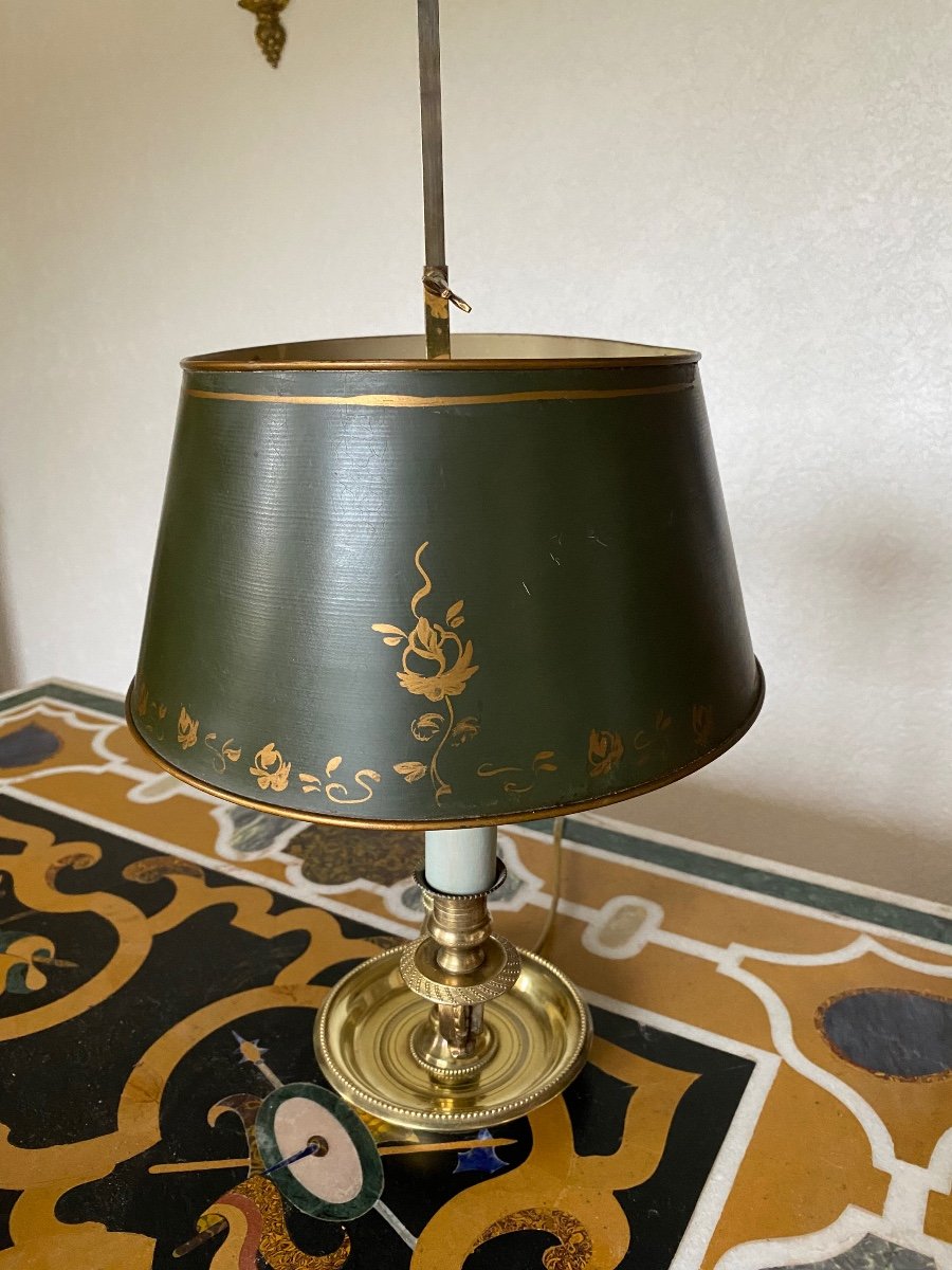 Hot Water Bottle Lamp In Gilt Bronze-photo-1