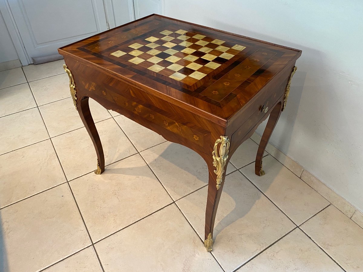 Table jeu d'échecs en bois de luxe - Mobilier d'exception