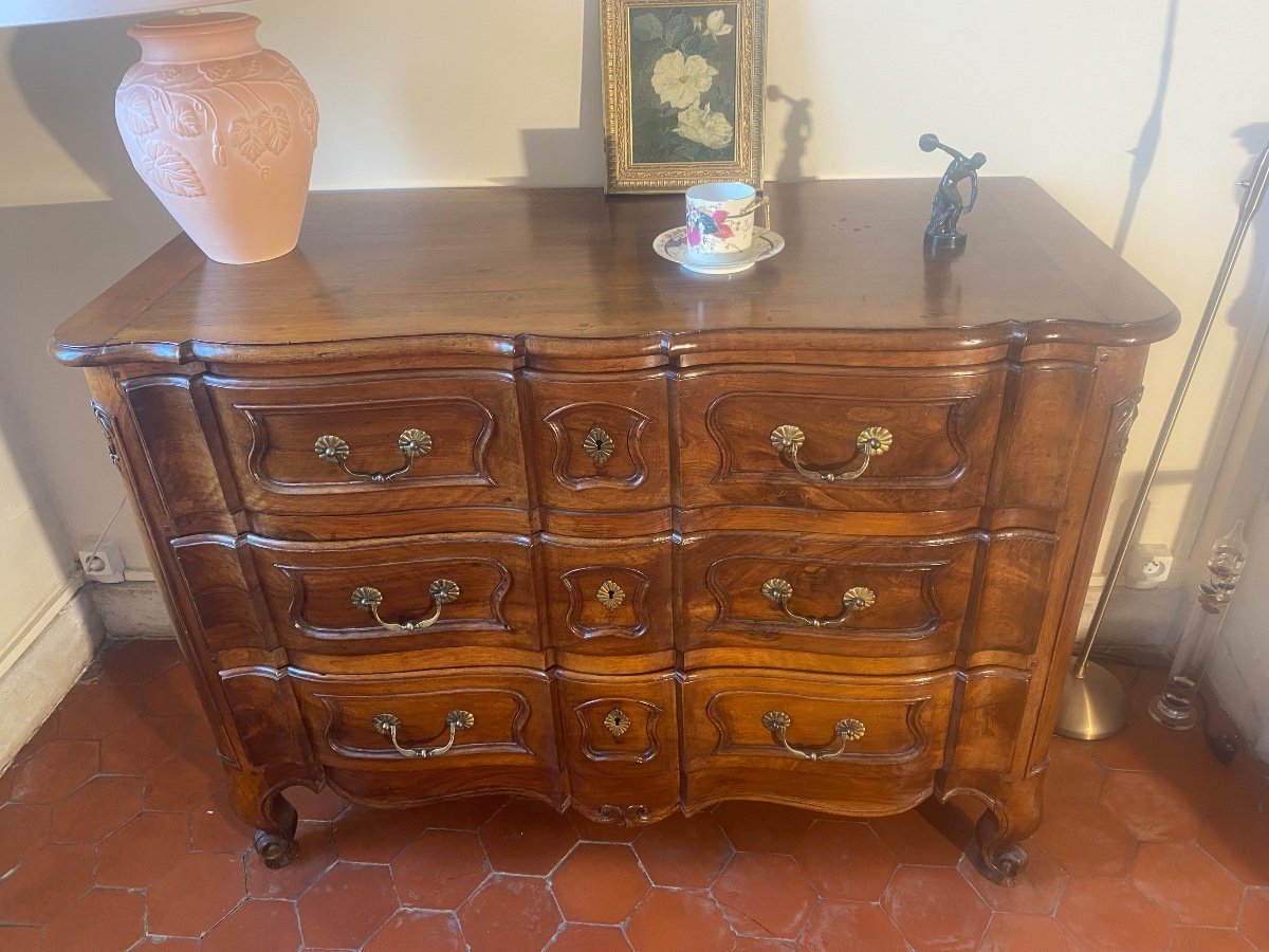 Commode à Double Arbalète Provençale 18eme -photo-1