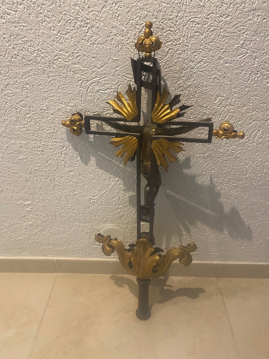 Large Processional Cross 18th Century -photo-4