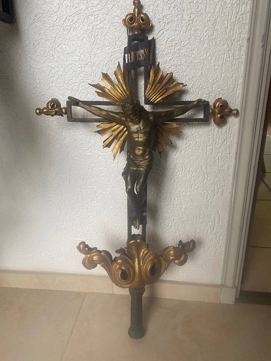 Large Processional Cross 18th Century -photo-2