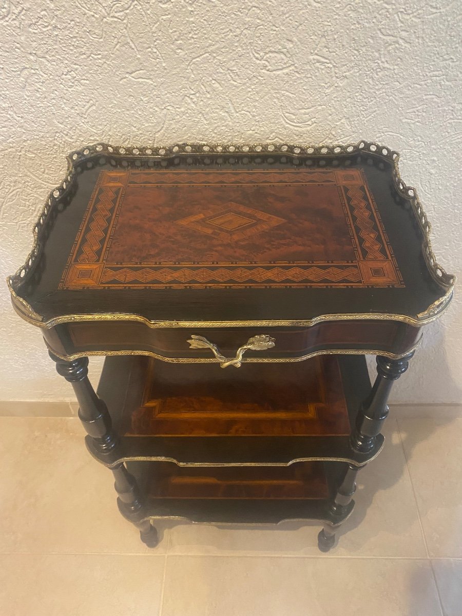 Napoleon III Marquetry Side Table -photo-2